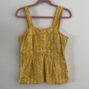 Marc by Marc Jacobs yellow floral blouse